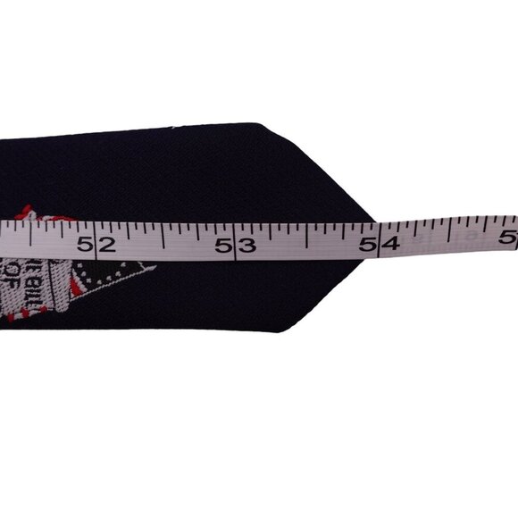 Unbranded Tie OS Blue Embroidered Bill Of Rights USA Flag Patriotic Adjustable - Picture 8 of 8